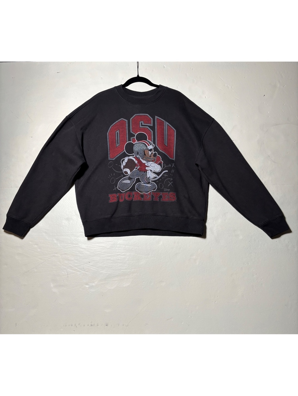 Hollister Ohio State Buckeyes Mickey Mouse Sweatshirt Womens Large